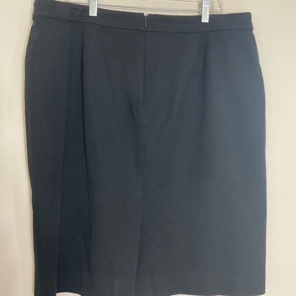 J.Crew No 2 Women’s Lined Black Zip Back Pencil Skirt Size 16 - Picture 2 of 9